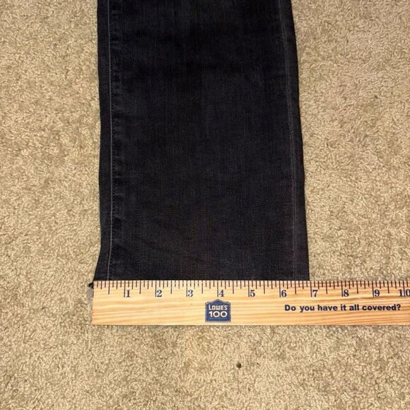 Edwin Bree Slim straight washed‎ black raw hem denim jeans size 31 - Picture 4 of 10